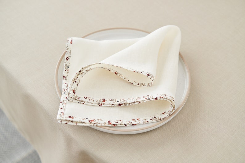 Organic Hemp Napkins, Natural White Serviettes, Eco-Friendly Table Linens, Pure Hemp Tableware, Sustainable Napkins