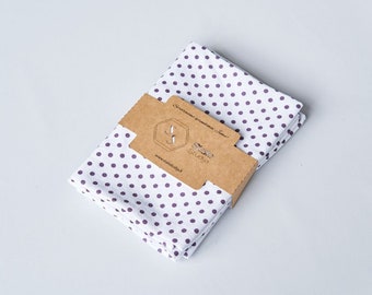 Nettle napkin, white polka dot napkin, nettle linen napkin