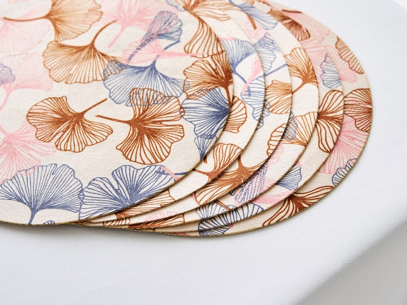 Modern Placemat Table Mat Designed Placemat Round Table Etsy