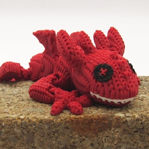 Mini Crochet Dragon | Amigurumi Dragon Plush | Backpack Charm | Keychain Option