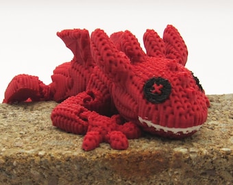 Mini Crochet Dragon | Amigurumi Dragon Plush | Backpack Charm | Keychain Option