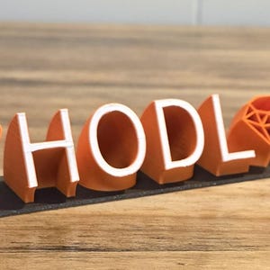 Bitcoin HODL Sign | Desktop | Hold On for Dear Life!