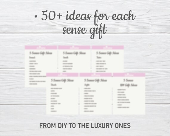 5 Senses Gift Tags, Cards & Ideas for Moms Gift for Mom Mother's Day Gift  Birthday Gift for Mom Valentine's Day Gift for Mom 