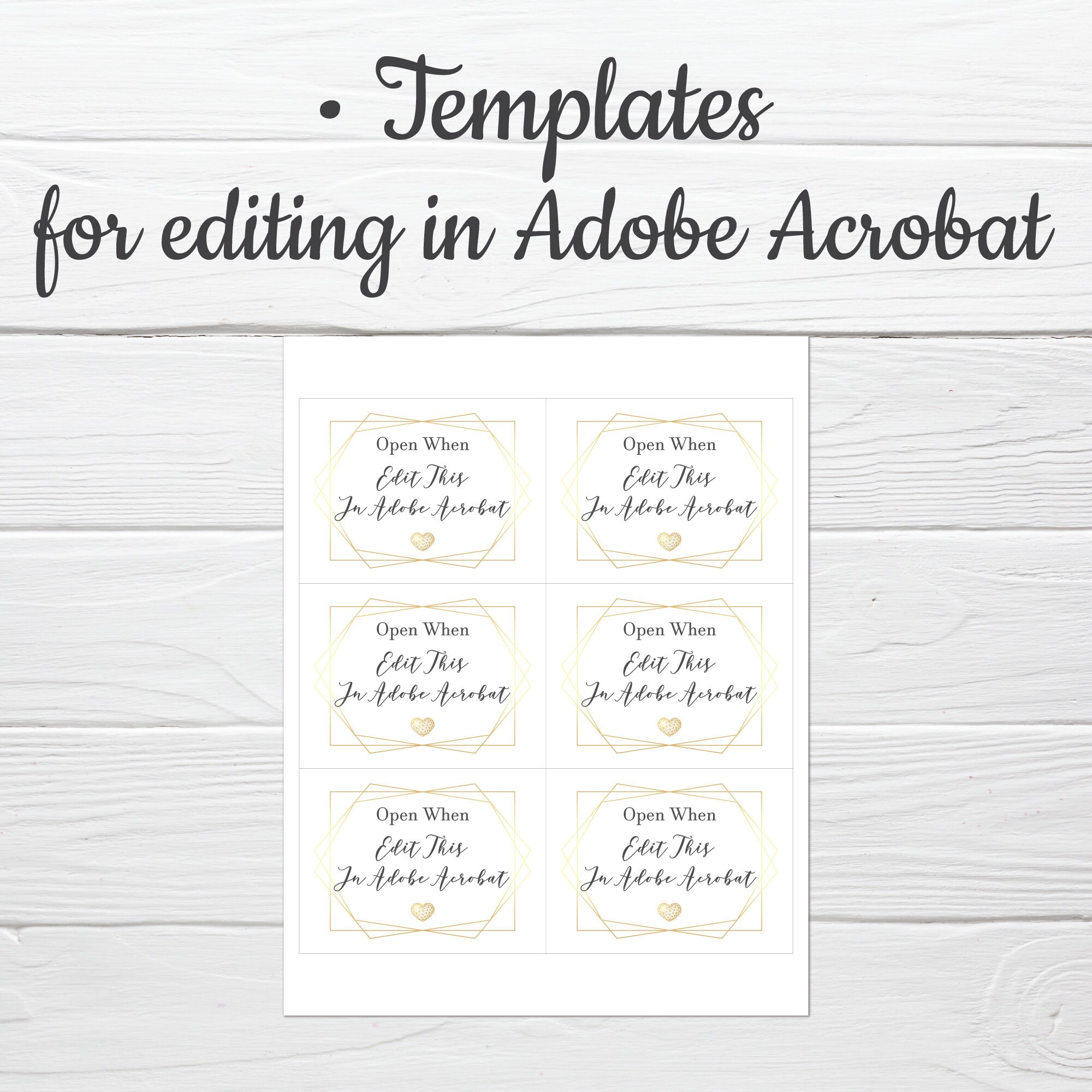 Open When Letter Labels Printable Kit for Long Distance - Etsy