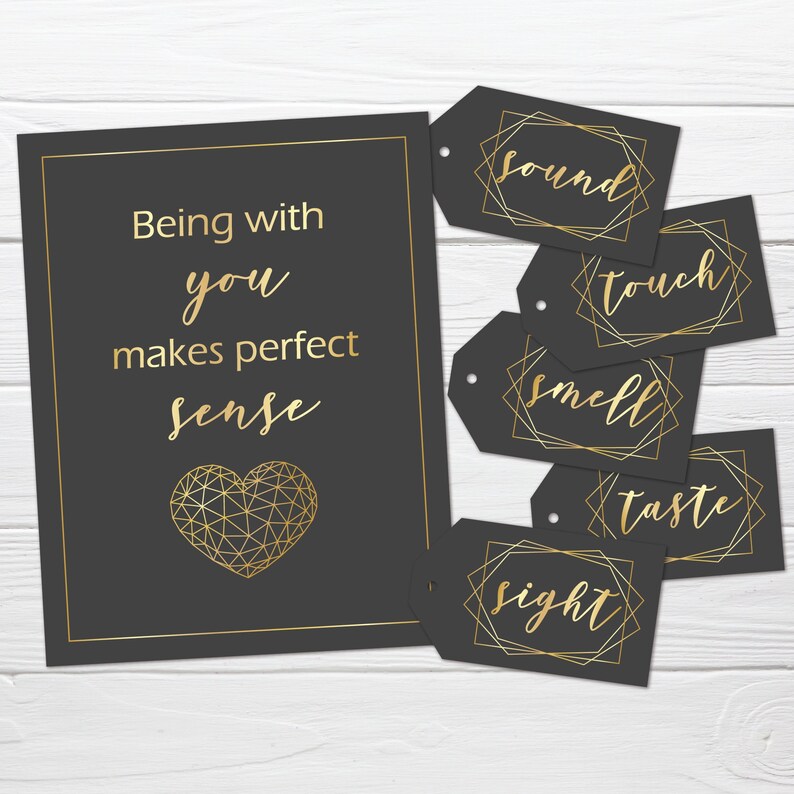 5 Senses Gift Tags Printable Black - Il 794xN.3617217899 Kw5l