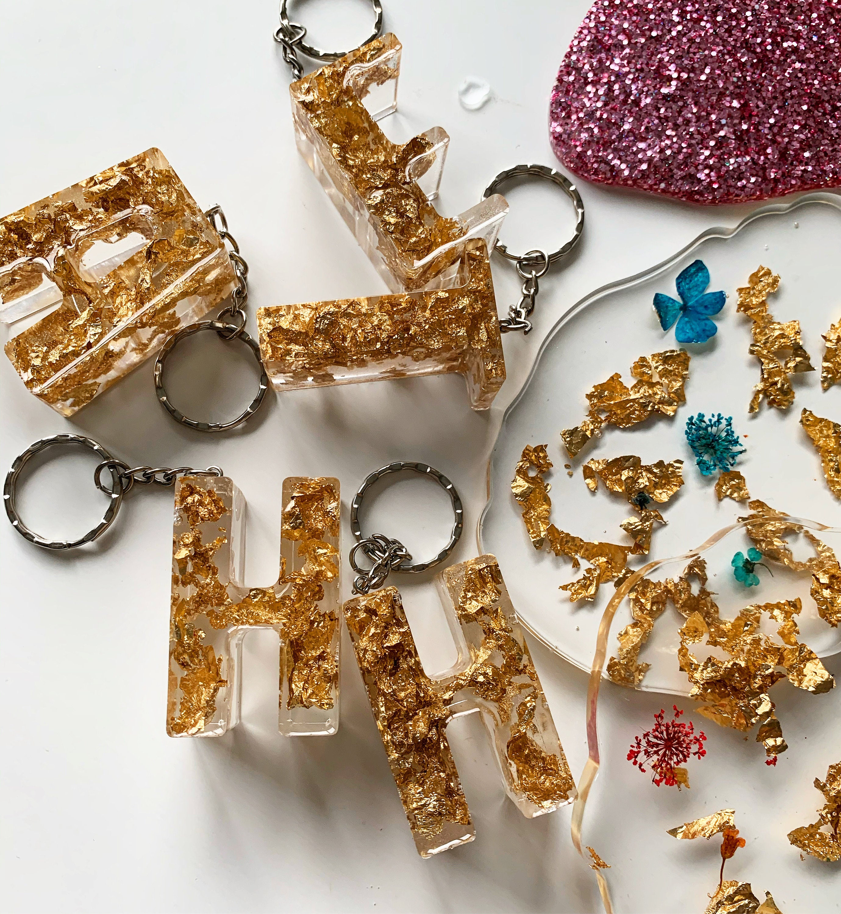 Personalised Letter Keyring Etsy