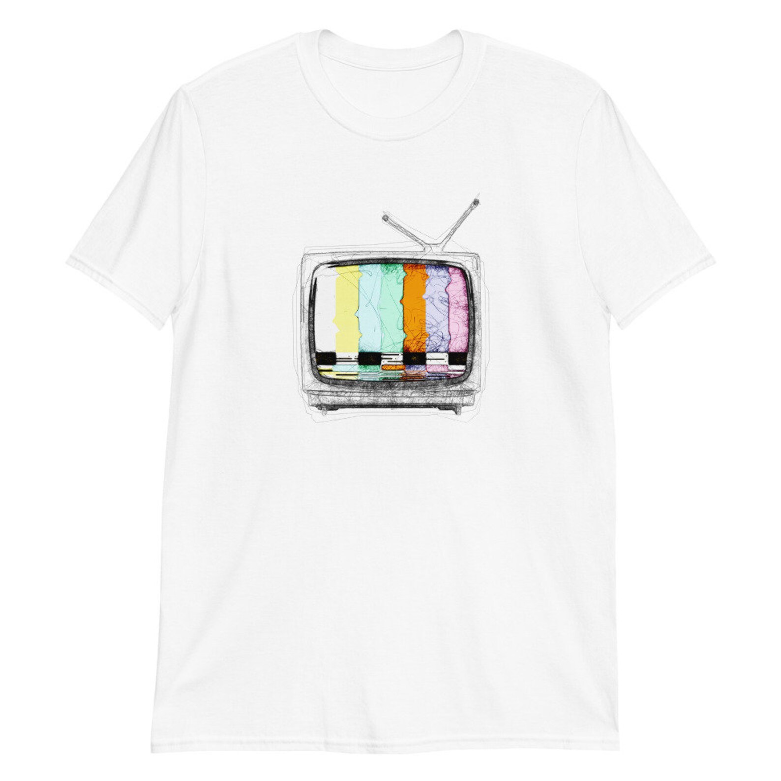 Retro Shirt Vintage TV Shirt Dad Shirt No Signal TV | Etsy