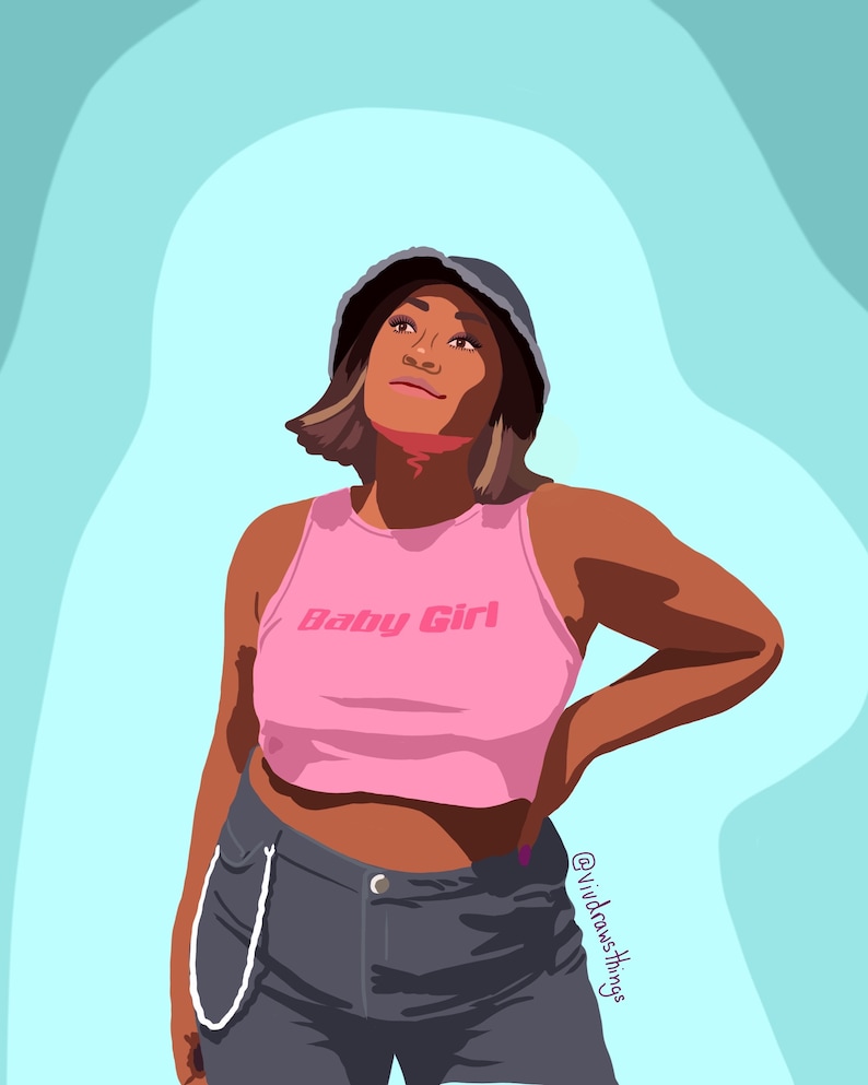 Custom Digital Art Portrait Etsy