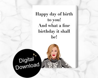 Moira Rose Geburtstagskarte - Print at home - Schitt’s Creek