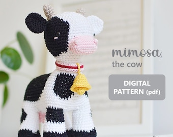 Mimosa, the Cow PATTERN | Amigurumi | Crochet Plushie | GabiSponge