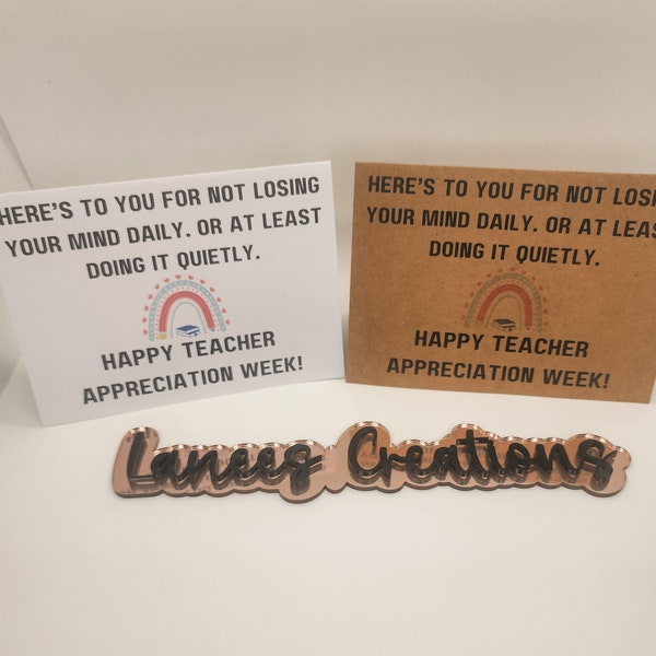 Funny Teacher Appreciation Week Card - Humorous Educator Support, Quiet Hero, Stress Relief Gratitude, Classroom Humor Thank You Note