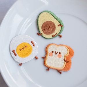3 Brothers Breakfast Patch Vintage Stamps, Embroidered, Cool Patches, High quality Patch, Gift Idea