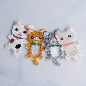 Adorable Kittens Patches, Cats Patches, Embroidered Iron On Patch, Cool Patches, High quality Patch, Gift Idea, Fashion 2 Inch Iron patch