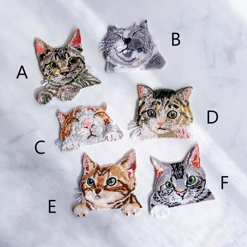 Adorable Kittens Patches Cats Patches Embroidered Iron on Etsy