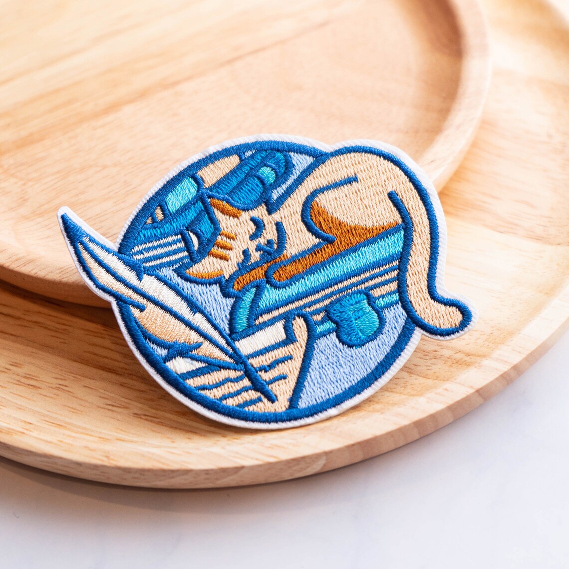 Sleeping Cat Funny Cat Patch Funny Cat Cool Patch Iron On Etsy