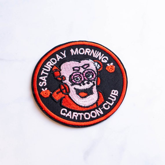 Saturday Morning Cartoon Club-funny Patch-embroidered Iron on | Etsy