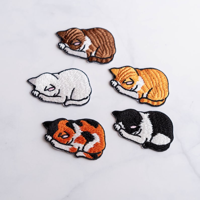 Adorable Kittens Patches Cats Patches Embroidered Iron on Etsy