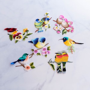 Bird Patch, Embroidered Iron On Patch,Cool Patches,Message, Embroidery Patch,High quality Patch