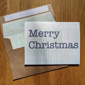 Buon Natale - Carta contabile - Cartolina di auguri contabili