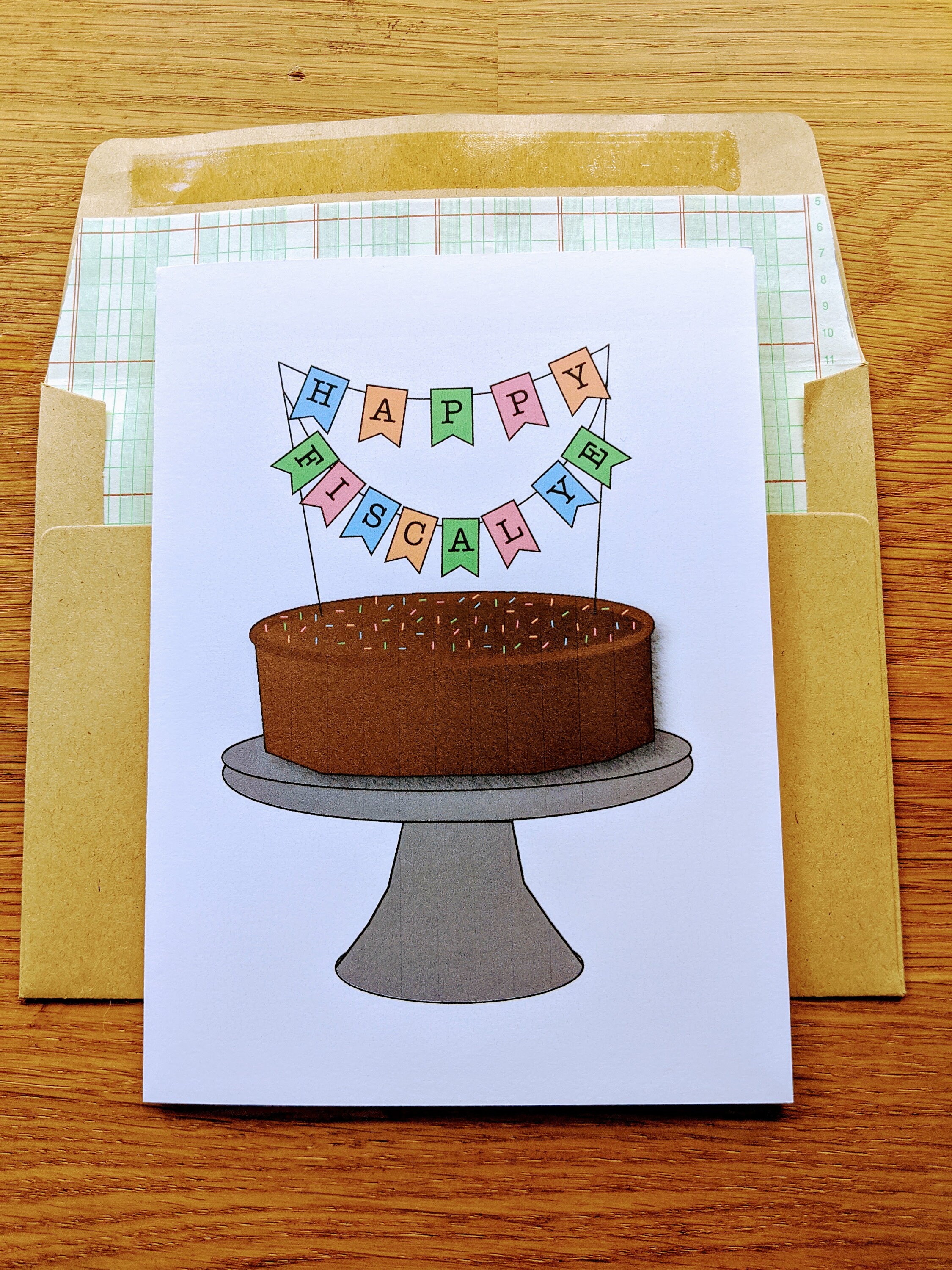 Happy Boekjaar Einde Boekhoudkundige verjaardagskaart - Etsy Nederland, حجم الصورة 2250x3000