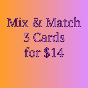 Mix and Match - 3 kaarten voor 14