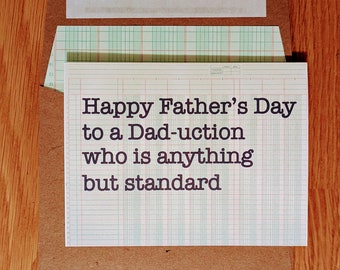 Father's Day Standard Dad-uction Accounting Card