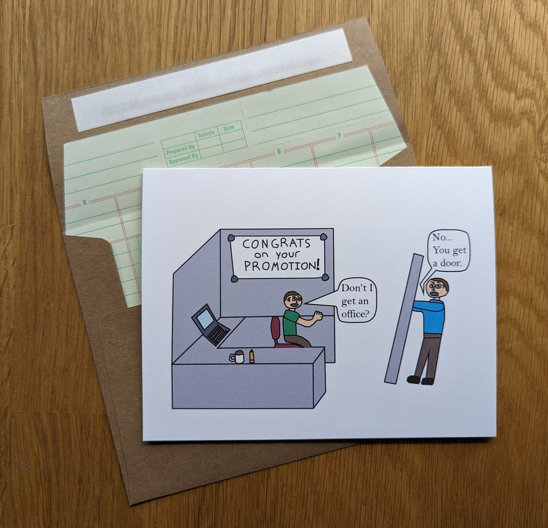 Promotion Card - Door for Your Cubicle - Etsy