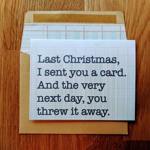 Carta di Natale contabile - Ultimo Natale