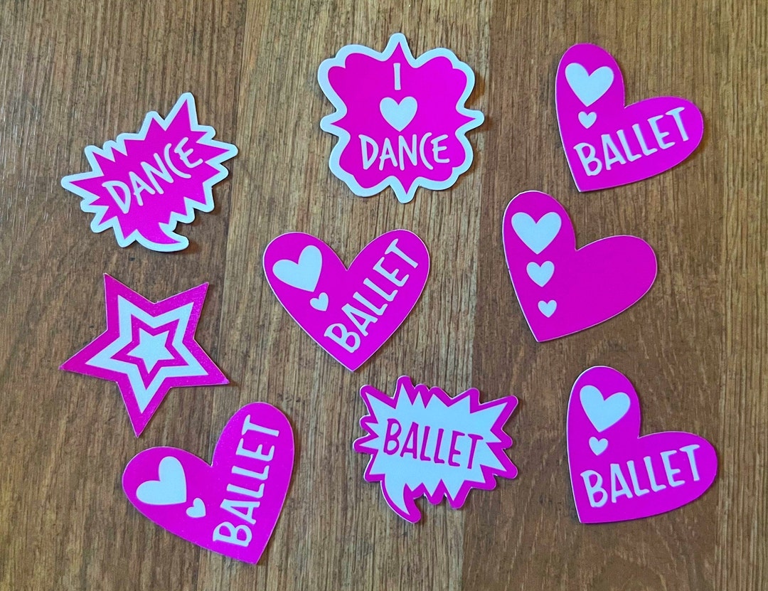 Ballet Stickers Dance Sticker Pack Dance Vinyl Sticker Etsy