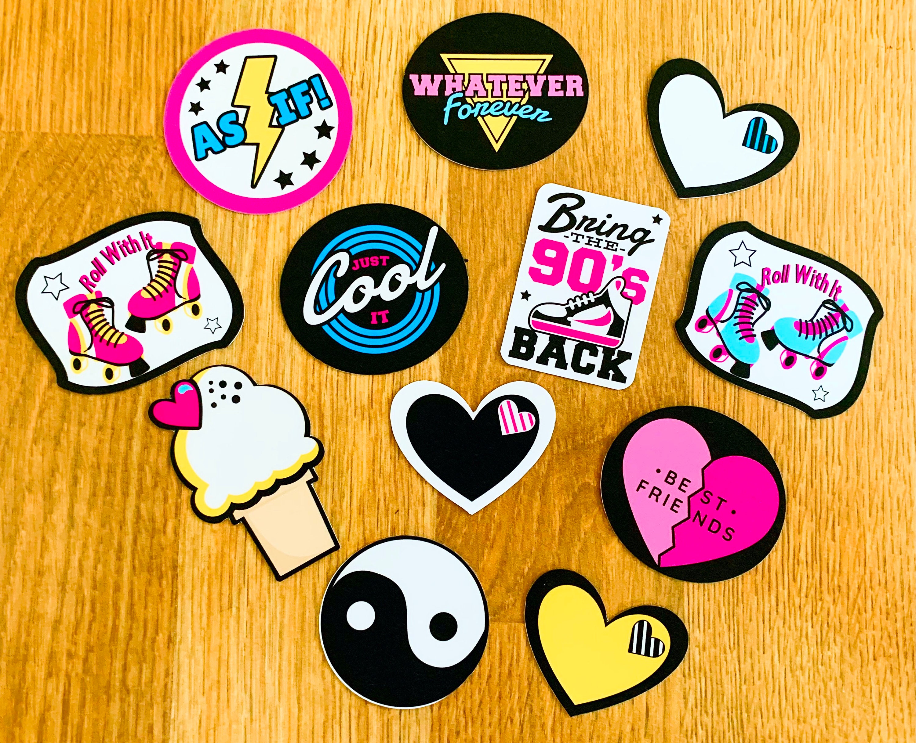 Retro Sticker Pack, Retro Stickers, 90s Sticker Pack, 90s Stickers, 90s ...