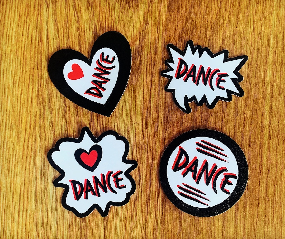 Dance Sticker Pack Dance Vinyl Decal Dance Vinyl Sticker Etsy