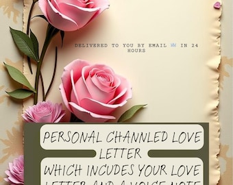 Persoonlijk gechannelde liefdesbrieven lezen met spraakopname (24 uur)
