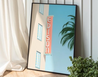 Póster de pared - Miami playa - Hotel Edison