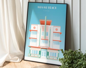 Póster de pared - Playa de Miami