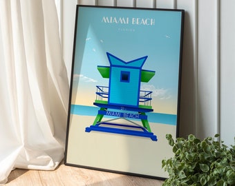 Cartel de la ciudad - Miami Beach