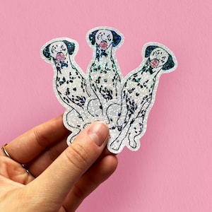 Stickers holographiques chien