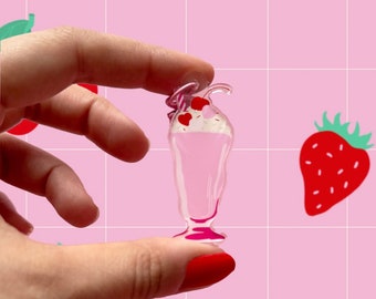 Llavero de resina de batido