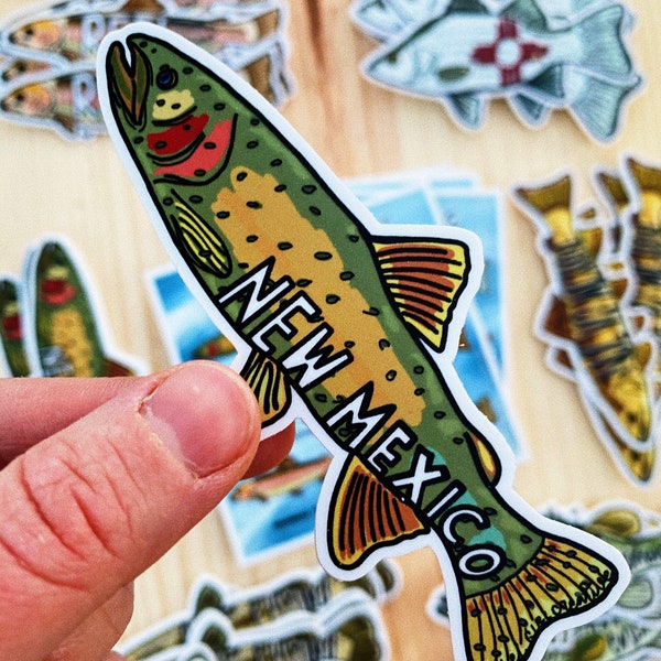 Rio Grande Cutthroat New Mexico Fish Sticker