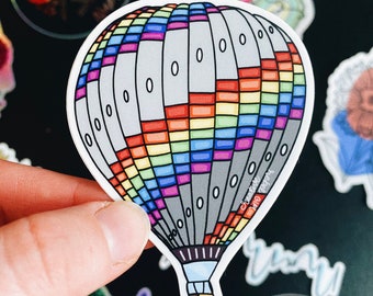 Rainbow Hot Air Balloon