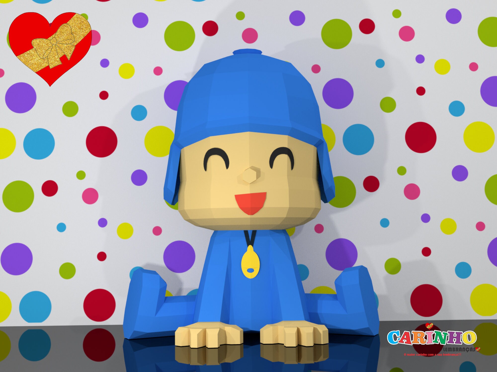 Pocoyo Low Poly Papercraft - Etsy Pocoyo Low Poly Papercraft - Etsy