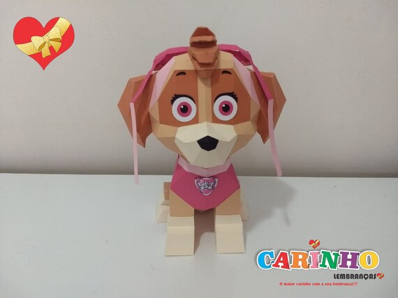 Dog Papercraft Low Poly (Download Now) 