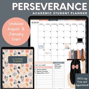 Planner digitale per studenti 2024, Planner accademico per Goodnotes, Notability, Planner non datato, Planner universitario, Planner universitario, Accademico
