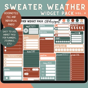 Planner Widgets, Basic Theme Stickers, Modern Digital Widget Stickers, Widgets for Planner, Widgets for Journals