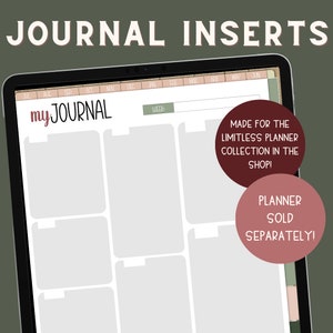 Digital Journal Inserts, Customizable Planner Inserts, Memory Keeper, Digital Memory Keeper, Journaling, Build Your Own