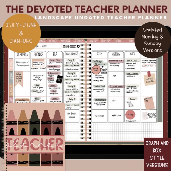 2024 2025 Teacher Planner Etsy
