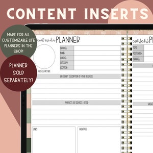 Social Media Templates, Content Inserts, Content Creator Templates, Youtube, Instagram, TikTok, iPad Templates, Digital Inserts, Planner