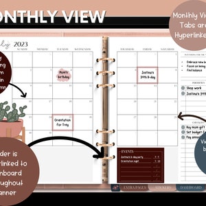 2023-2024 DATED Black Girl Digital Planner Afro Midyear - Etsy