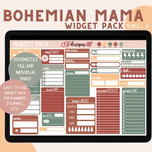 Planner Widgets, Basic Theme Stickers, Modern Digital Widget Stickers, Widgets for Planner, Widgets for Journals