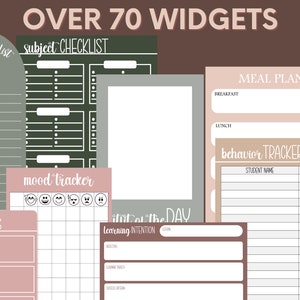 Digital Teacher Planner, Undated Teacher Planner, Lesson Planner, 2025 ...