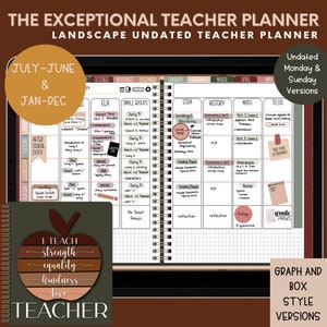 Digital Teacher Planner, Undated Teacher Planner, Lesson Planner, 2025-2026 Teacher Planner, Planner for Goodnotes, Notability, Customizable